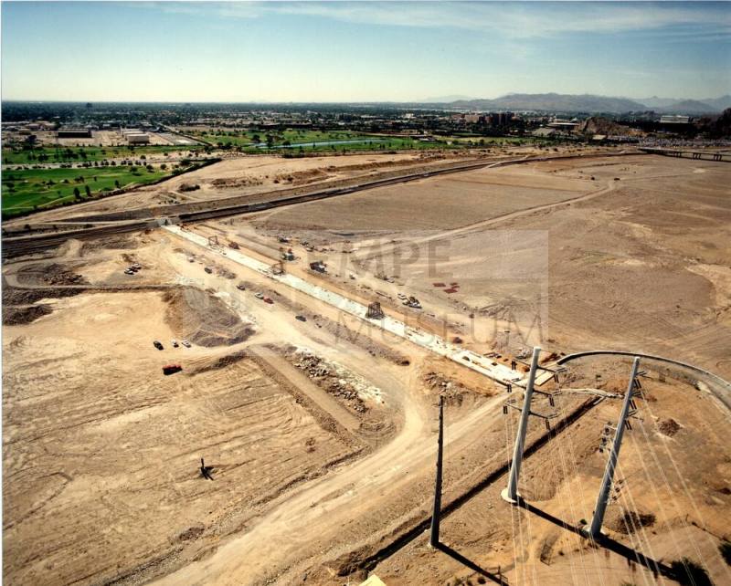 Tempe Town Lake Construction of Dam