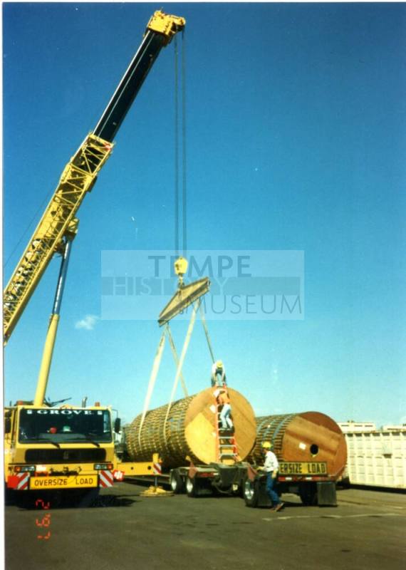Delivery of Tempe Town Lake Dam