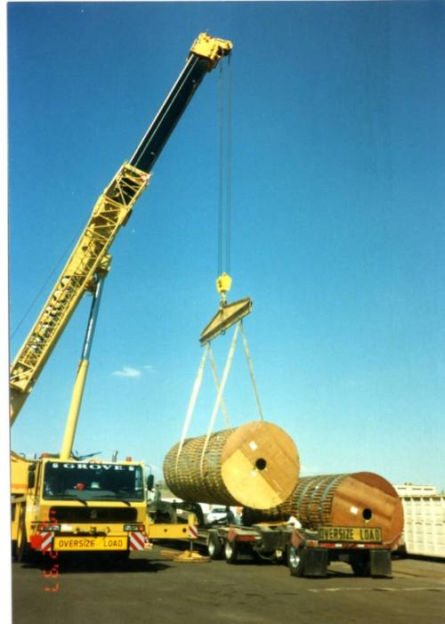 Unloading the Town Lake rubber dam