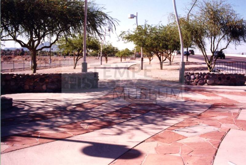 Rio Salado entry walkway and trees