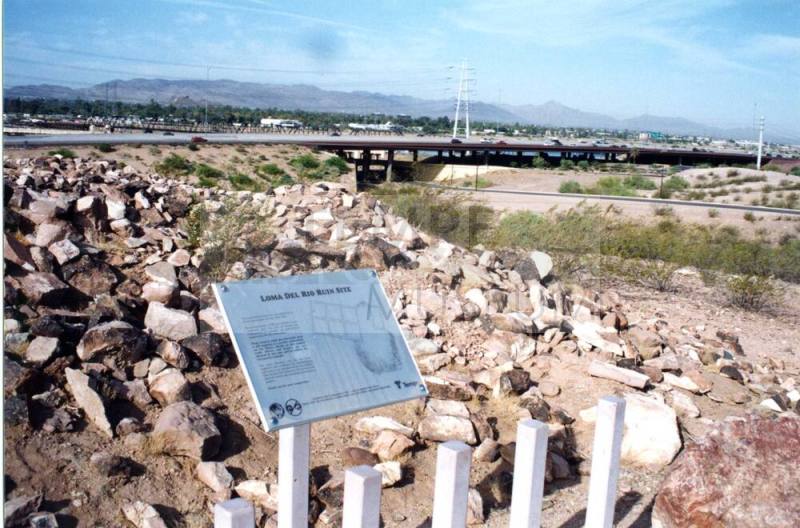 Loma Del Rio Ruin site plaque
