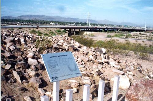 Loma Del Rio Ruin site plaque