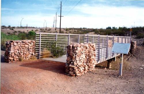 Rio Salado small new metal bridge