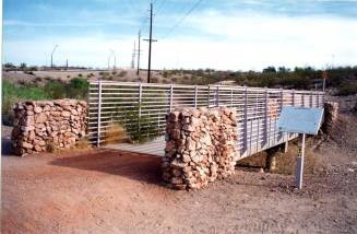 Rio Salado small new metal bridge