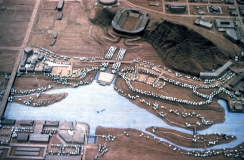 Model of Rio Salado area and bridges