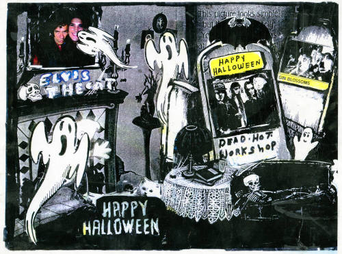Elvis the Cat Halloween poster