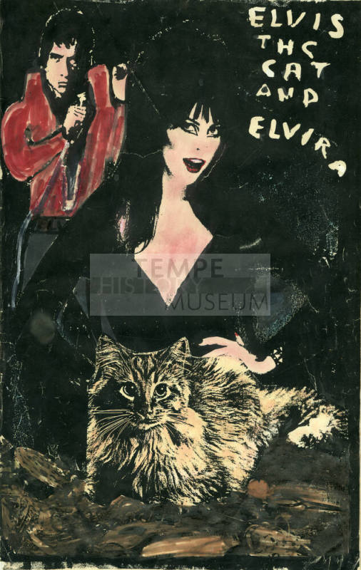Elvis the Cat and Elvira poster