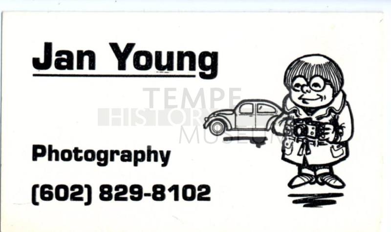 Jan Young Photography business card