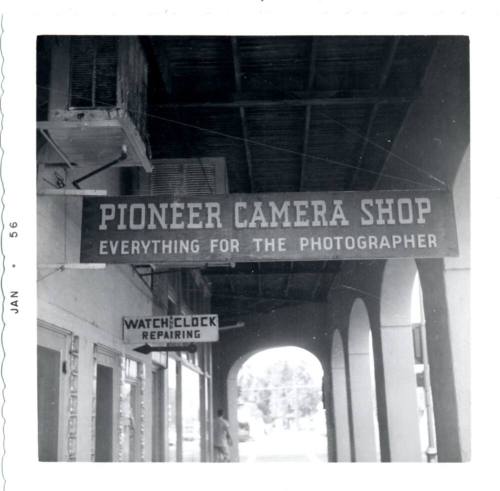 Pioneer Camera - 5th Street Location Signage