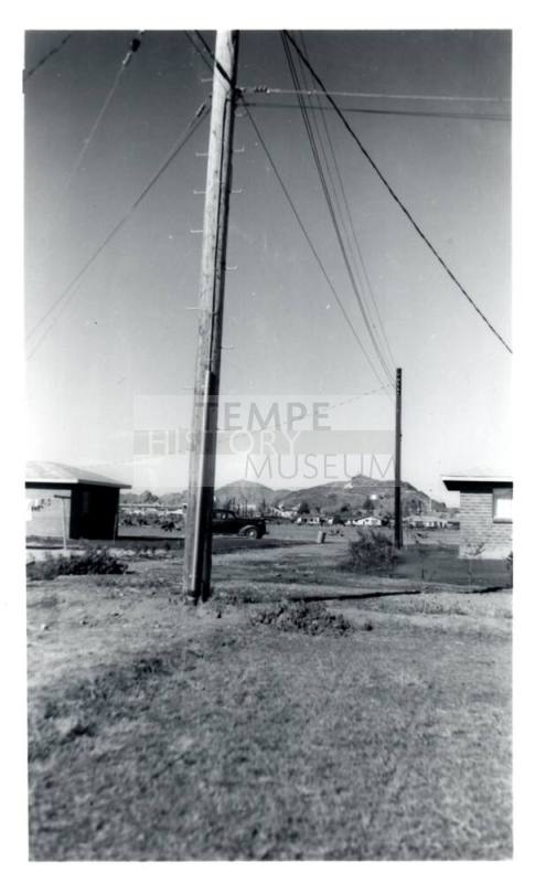 Bill Wood's Backyard View - B/W Photograph