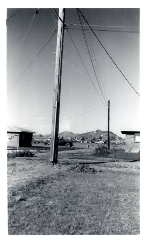 Bill Wood's Backyard View - B/W Photograph