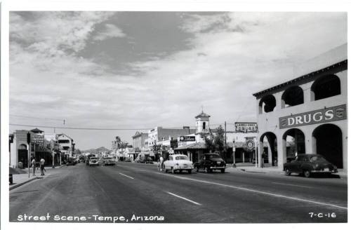 Mill Street Scene Postcard