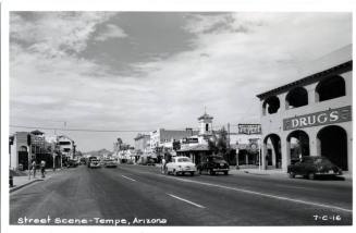 Mill Street Scene Postcard