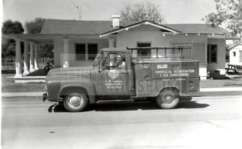 I.A. Lindsey Refrigeration Truck and Driver