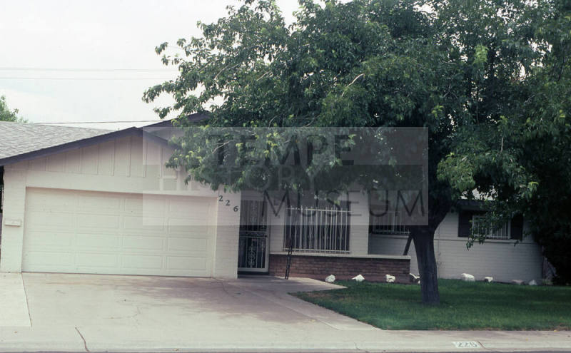 Property Address:  226 East Erie Drive, Tempe, Arizona
Subdivision Address:  Nu-Vista