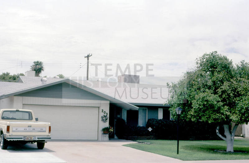 Property Address:  203 East Erie Drive, Tempe, Arizona
Subdivision Address:  Nu-Vista