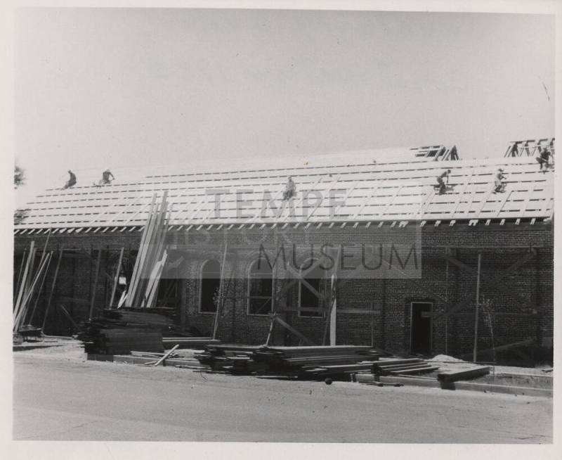 Photograph of First Congregational Church of Tempe Sanctuary construction new building.