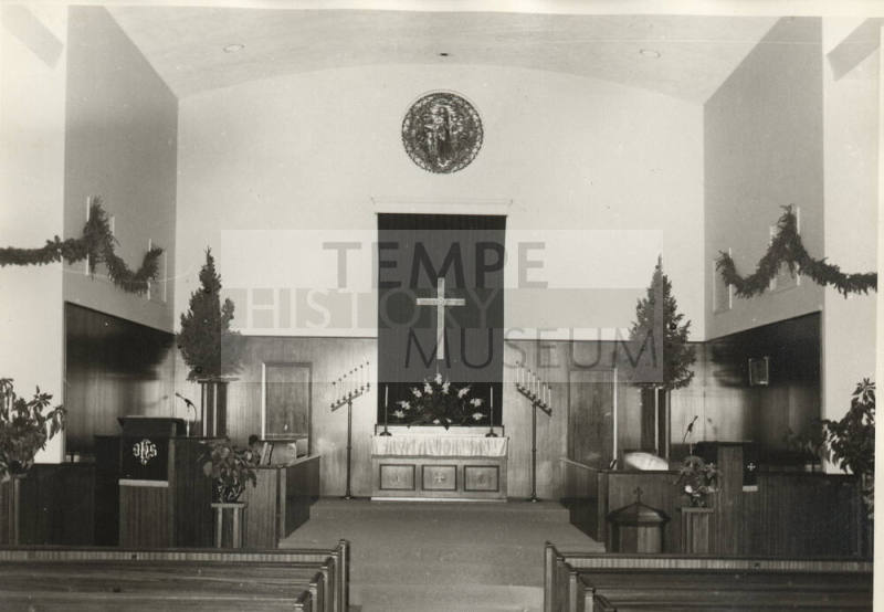 Photograph of the First Congregational Church of Tempe Christmas Service.