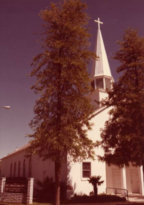 Photograph of front and side of First Congregational Church of Tempe