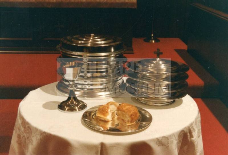 Photograph of First Congregational Church of Tempe Communion Silver