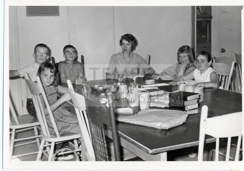 Photograph of classroom in the First Congregational Church of Tempe