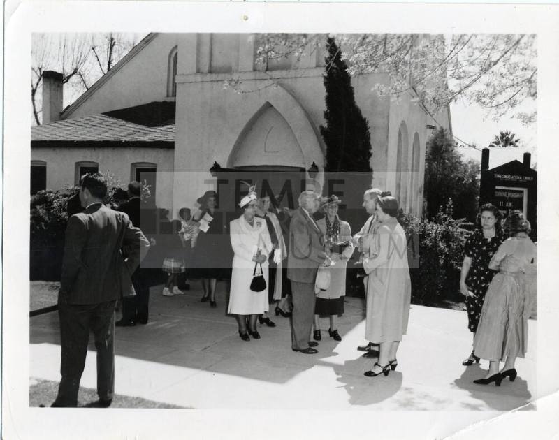 Photograph of Final Service at First Congregational Church of Tempe on March 30, 1952