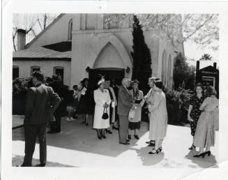 Photograph of Final Service at First Congregational Church of Tempe on March 30, 1952