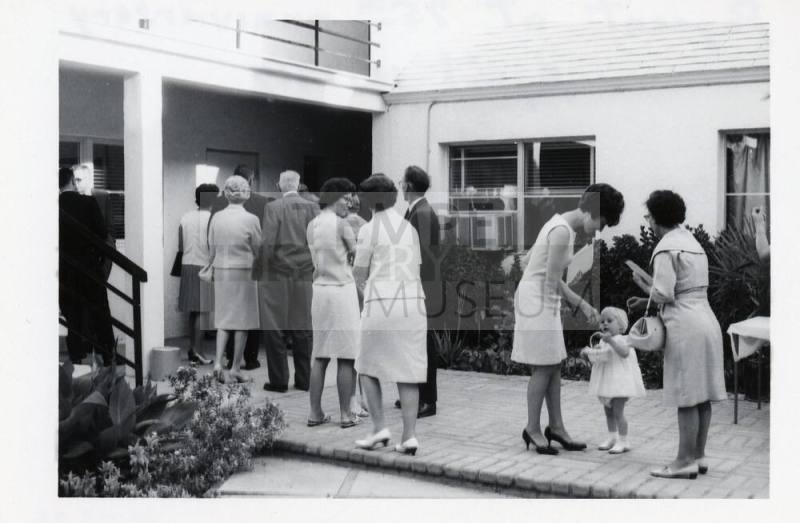Photograph of First Congregational Church attendees at 75th Anniversary, April 16, 1967