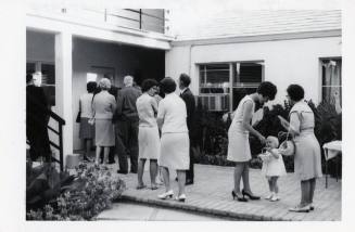 Photograph of First Congregational Church attendees at 75th Anniversary, April 16, 1967