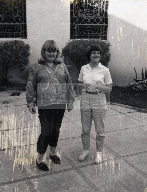 First Congregational Church Picture of Mary Pickett and a Friend