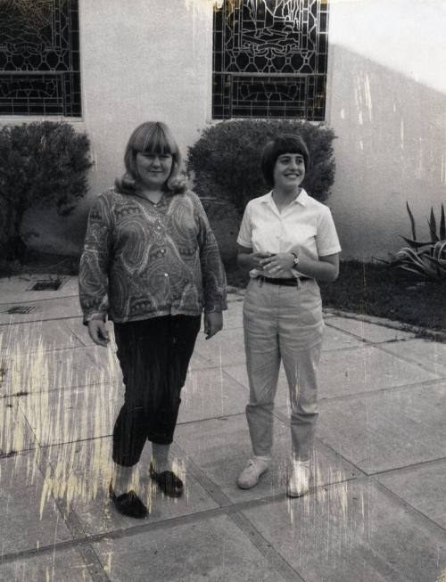 First Congregational Church Picture of Mary Pickett and a Friend