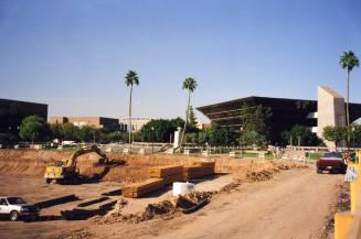 Brickyard on Mill footings by City Hall