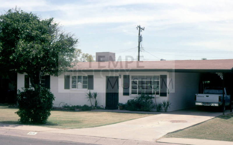 Property Address:  819 West Howe Street, Tempe, Arizona
Subdivision Address:  Tempe Terrace
