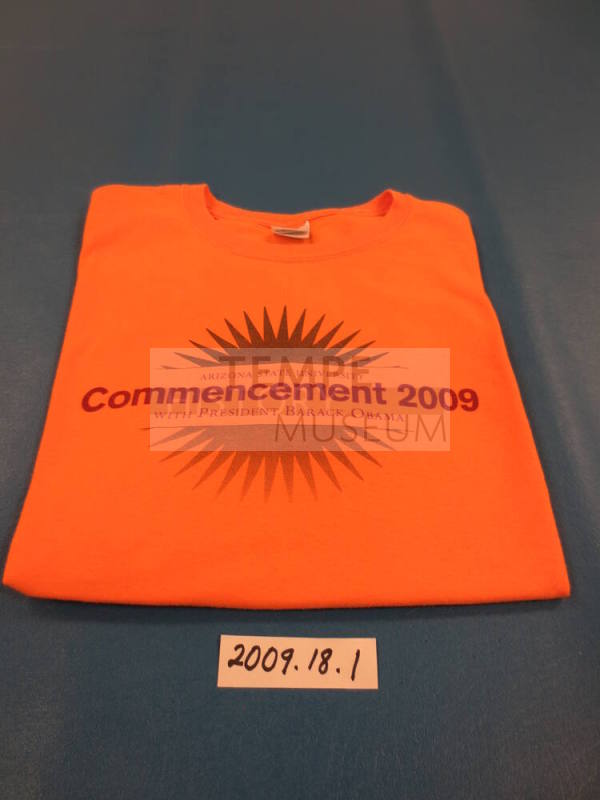 T-shirt, ASU Commencement, 2009, with speaker President Barack Obama