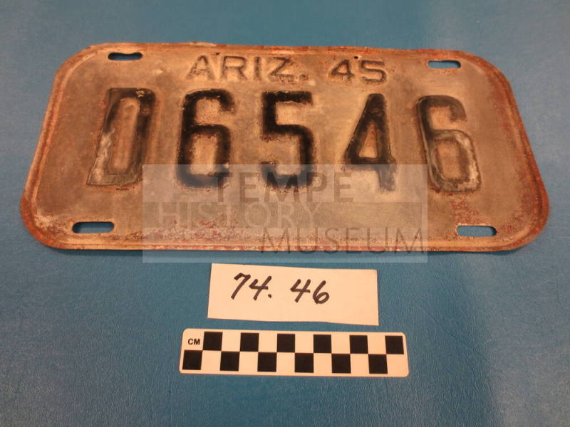 1945 Arizona License Plate
