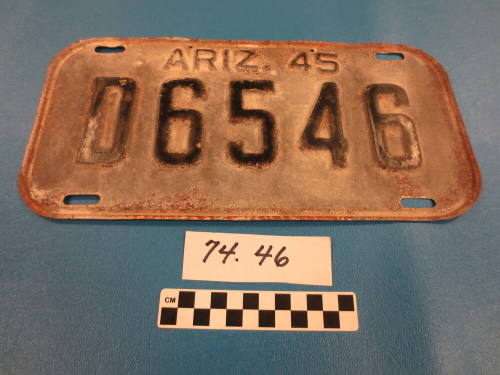 1945 Arizona License Plate