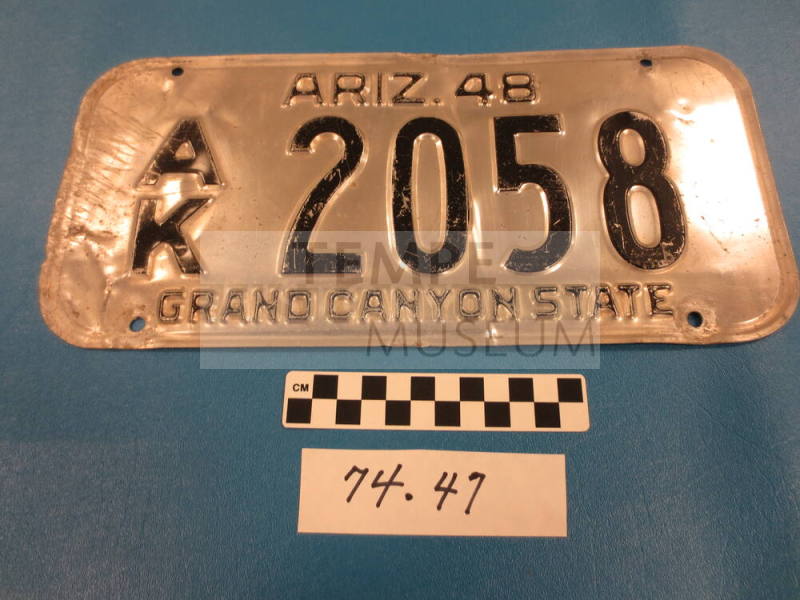 1948 Arizona License Plate