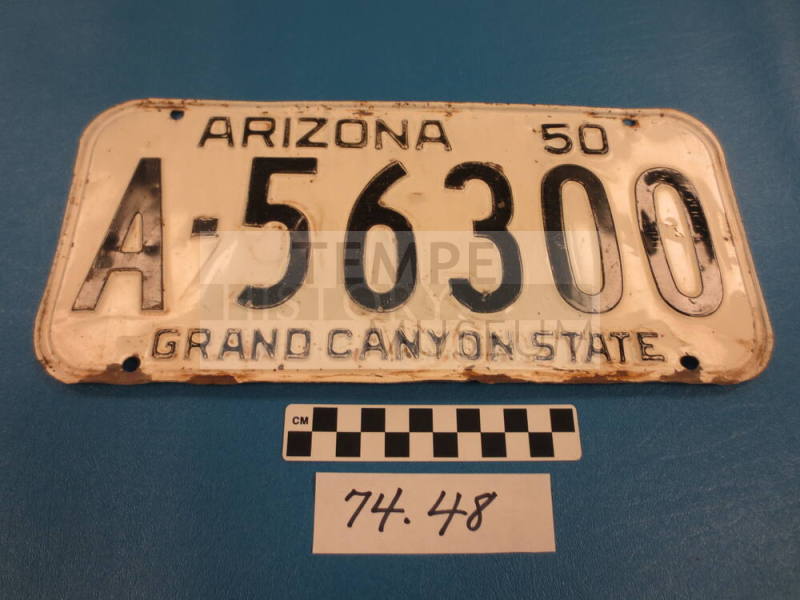 1950 AZ License Plate