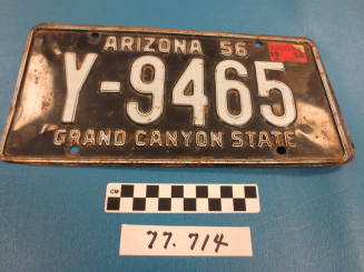 1956 AZ License Plate