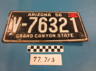 1956 AZ License Plate
