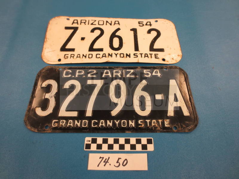 1954 AZ License Plates