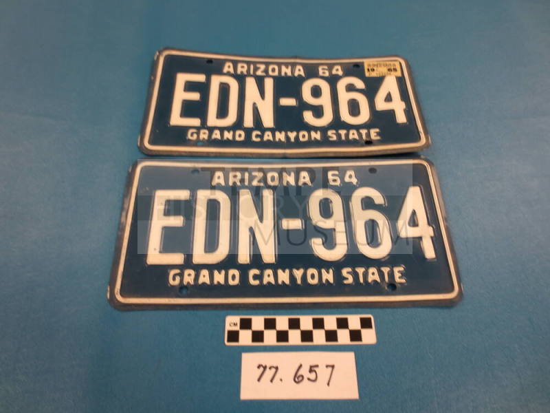 1964 AZ License Plates