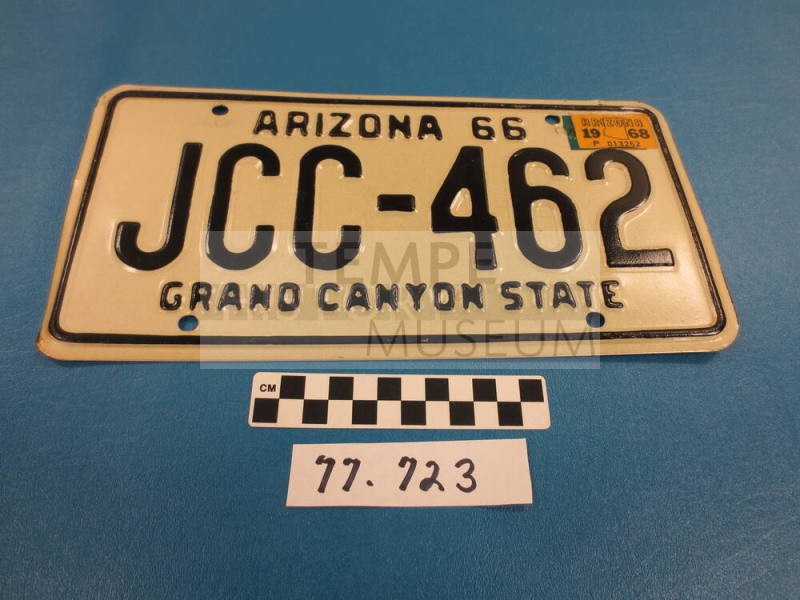 1966 AZ License Plate