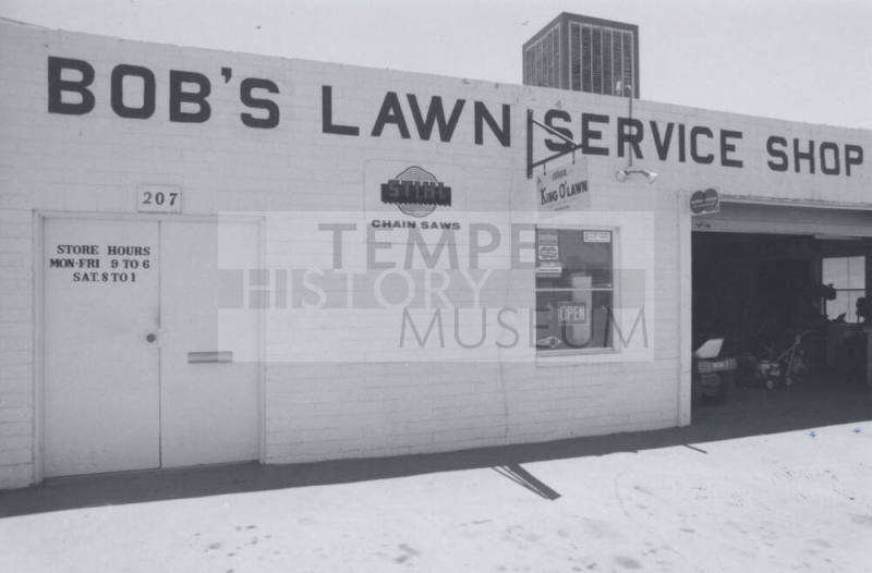 Bob's Lawn Service Shop - 207 West 7th Street, Tempe, Arizona
