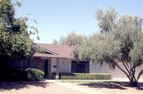 Property Address:  606 East Bishop Drive, Tempe, Arizona
Subdivision Address:  Broadmor Estates