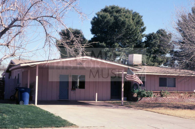 Property Address: possibly 1631 N. Oleander St., Tempe, Arizona
Subdivision Address:  (None)