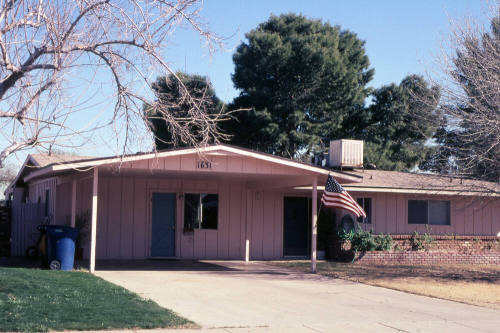 Property Address: possibly 1631 N. Oleander St., Tempe, Arizona
Subdivision Address:  (None)