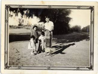 Marcie Rodriguez, Margie Rodriguez, and Ray Rodriguez, Sr. with a cousin