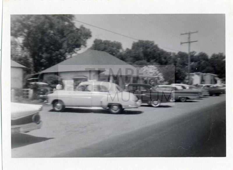 Elias Rodriguez House with car's parked for Monica's wedding