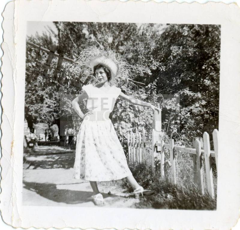 Marcie "Dressed Up" in the Yard